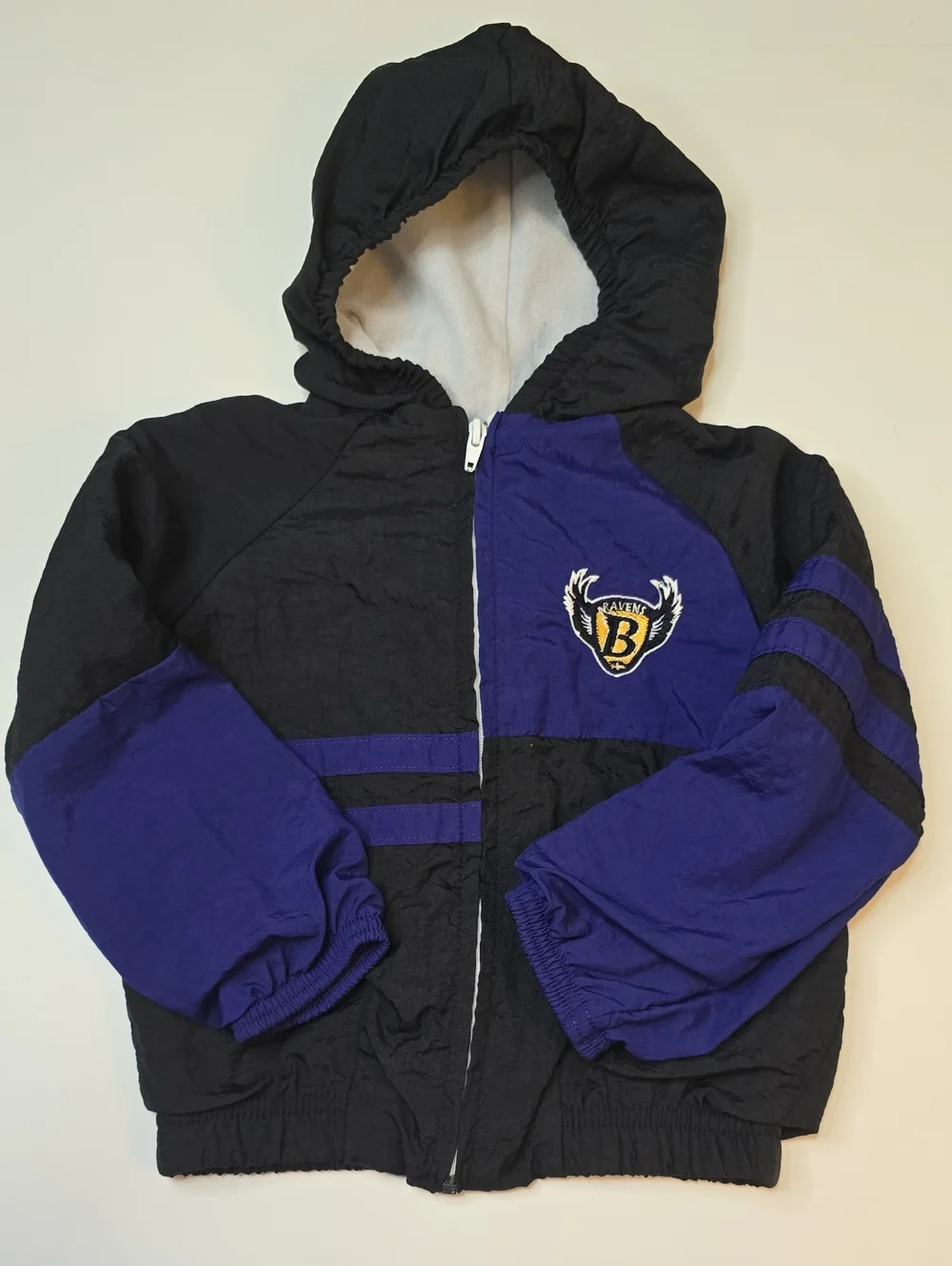 Vintage Baltimore Ravens Hooded Windbreaker Jacket